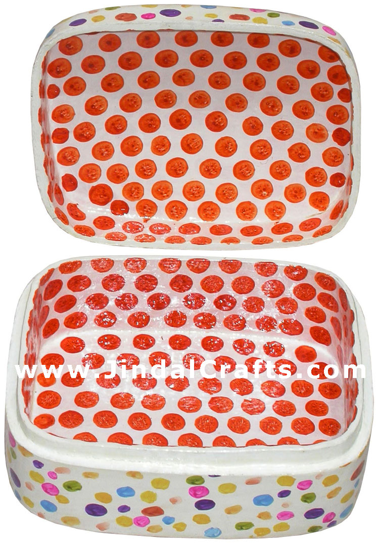 Jewelry Box - Papeir Machie made Hand Painted India Art