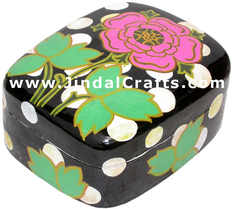 Jewelry Box - Papeir Machie made Hand Painted India Art