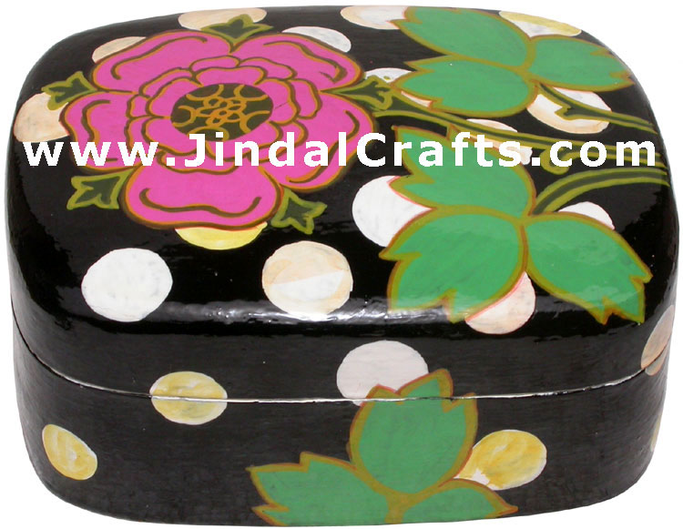 Jewelry Box - Papeir Machie made Hand Painted India Art
