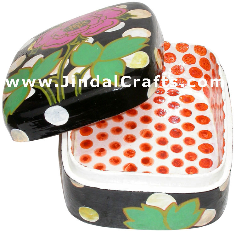 Jewelry Box - Papeir Machie made Hand Painted India Art