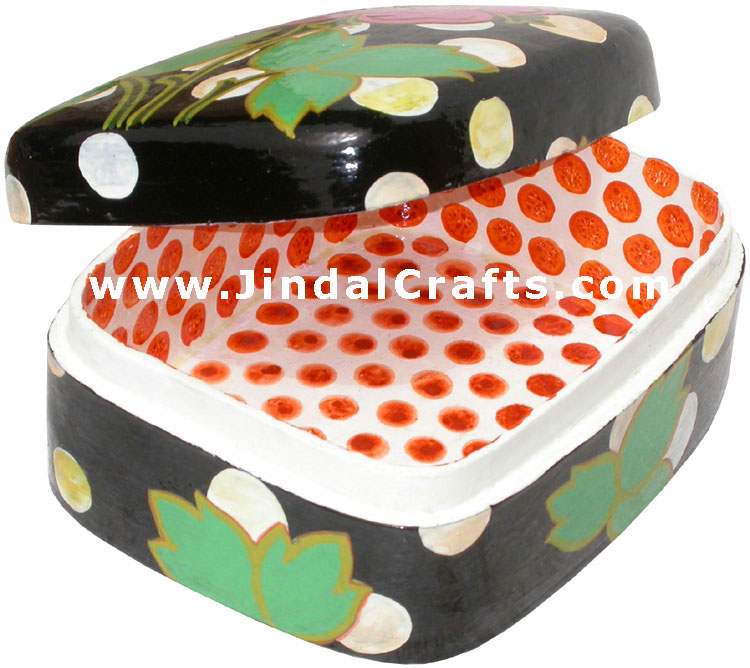 Jewelry Box - Papeir Machie made Hand Painted India Art
