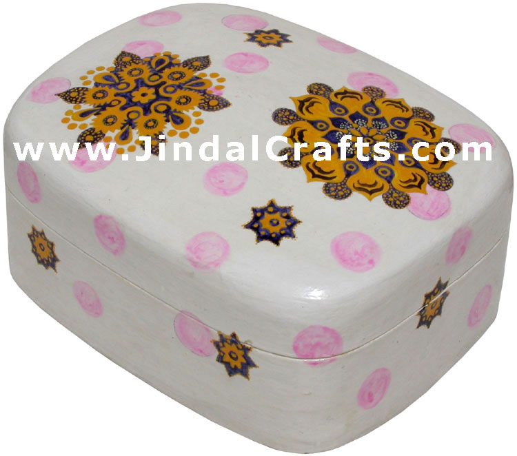 Jewelry Box - Papeir Machie made Hand Painted India Art