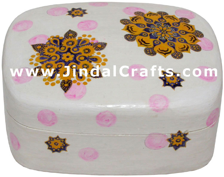 Jewelry Box - Papeir Machie made Hand Painted India Art