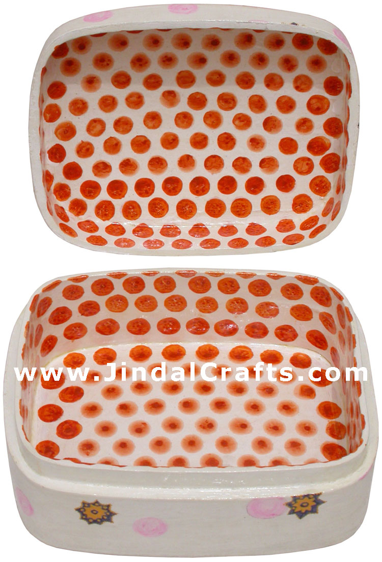 Jewelry Box - Papeir Machie made Hand Painted India Art