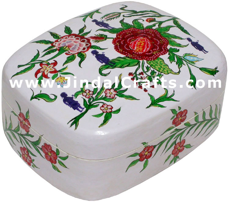 Jewelry Box - Papeir Machie made Hand Painted India Art