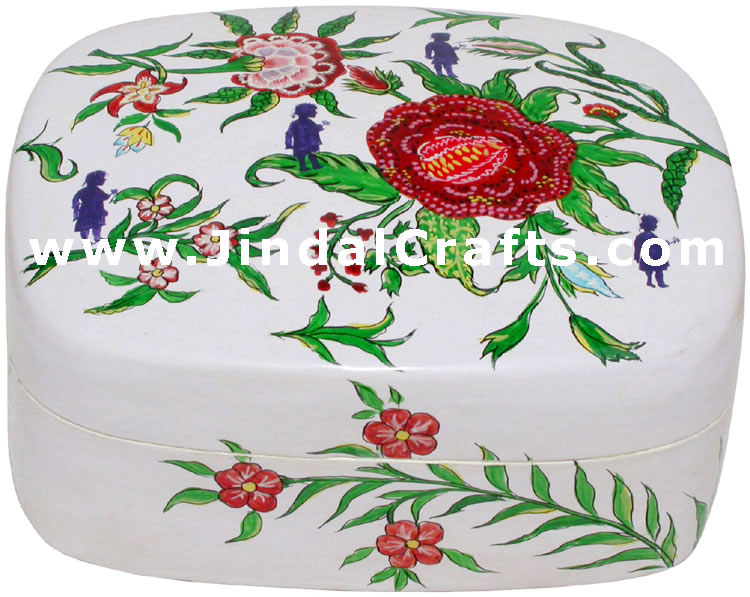 Jewelry Box - Papeir Machie made Hand Painted India Art