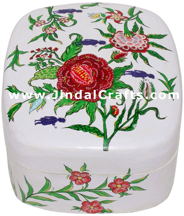 Jewelry Box - Papeir Machie made Hand Painted India Art
