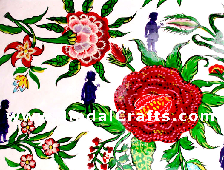 Jewelry Box - Papeir Machie made Hand Painted India Art