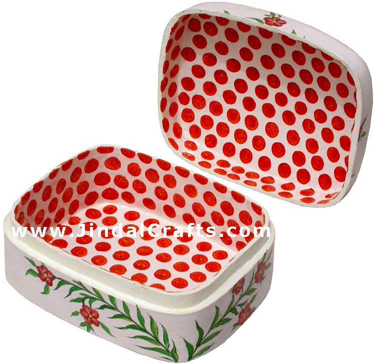 Jewelry Box - Papeir Machie made Hand Painted India Art