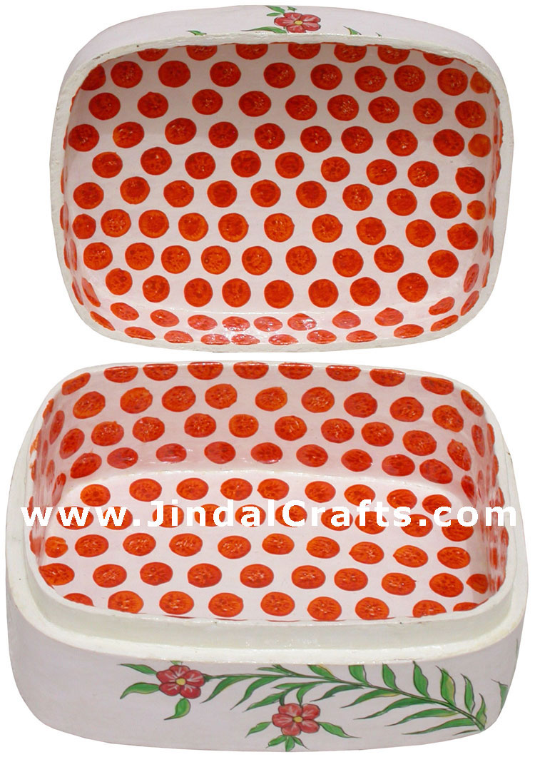 Jewelry Box - Papeir Machie made Hand Painted India Art