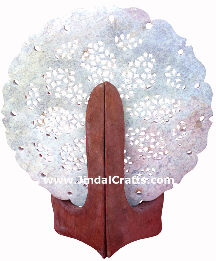 Hand Carved Jaali Designer Decorative Plate Home Decor Rich Indian Handicrafts