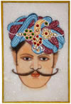 Hand Painting on Marble Indian Traditional Painting