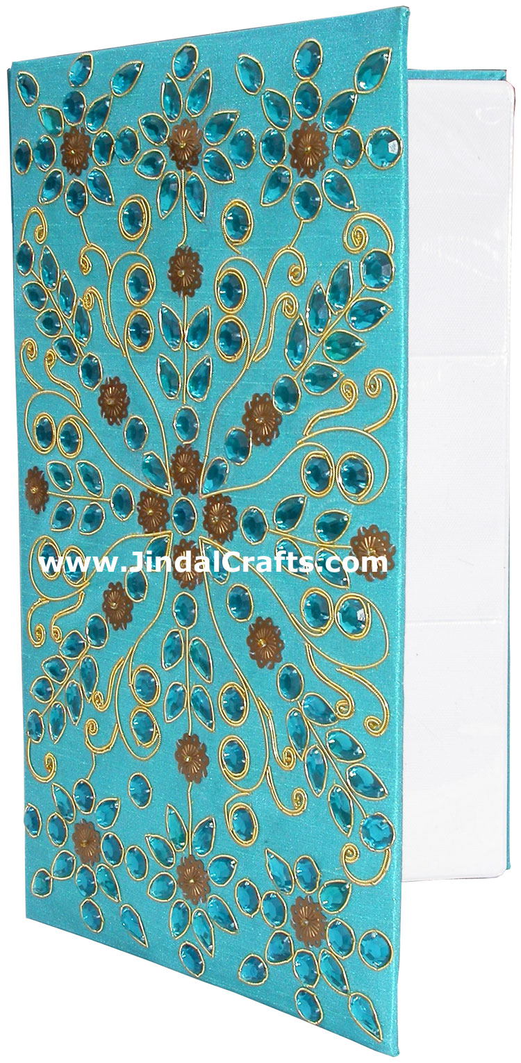 Photo Album Beaded Hand Embroidered Jari Handicraft Art