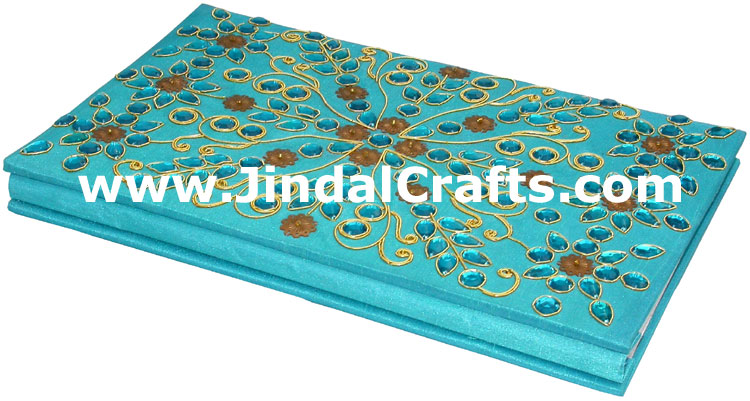 Photo Album Beaded Hand Embroidered Jari Handicraft Art