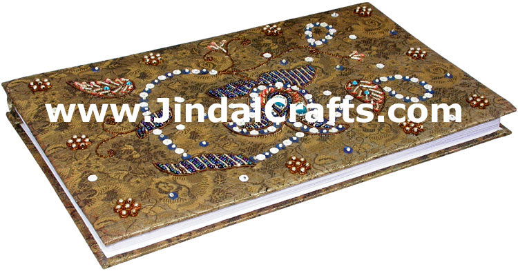 Photo Album Beaded Hand Embroidered Jari Handicraft Art