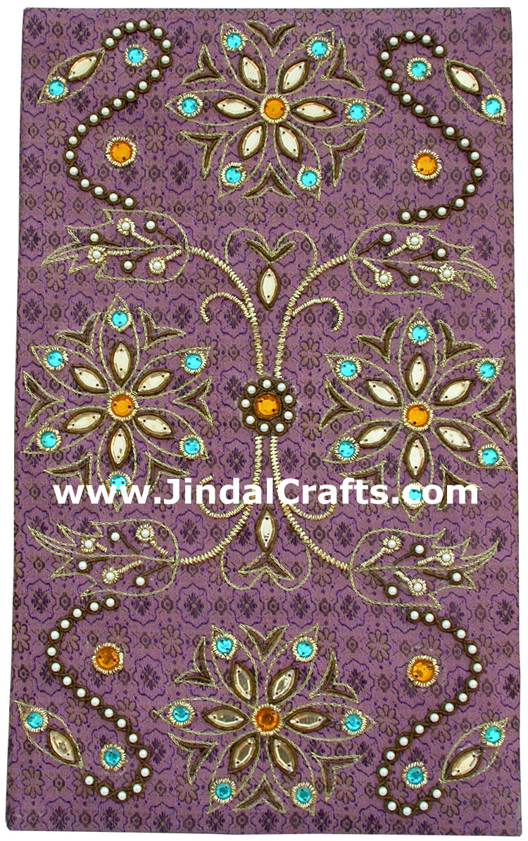 Photo Album Beaded Hand Embroidered Jari Handicraft Art