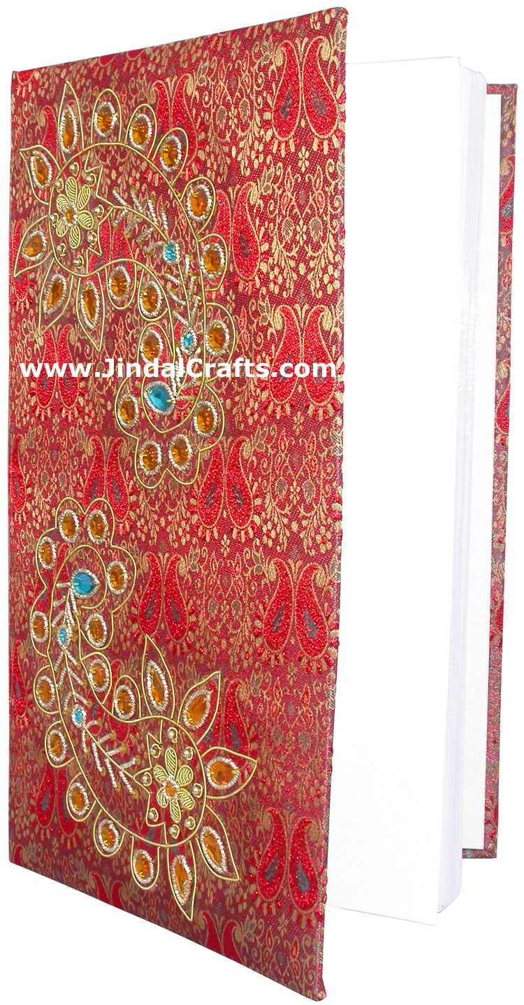 Photo Album Beaded Hand Embroidered Jari Handicraft Art