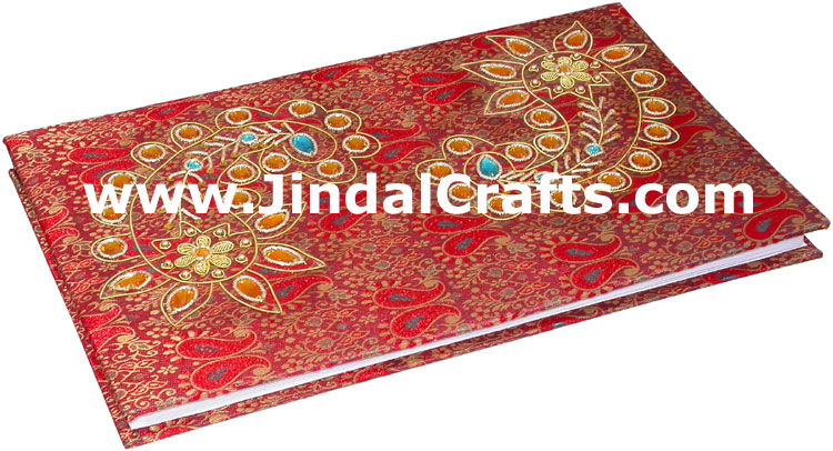 Photo Album Beaded Hand Embroidered Jari Handicraft Art