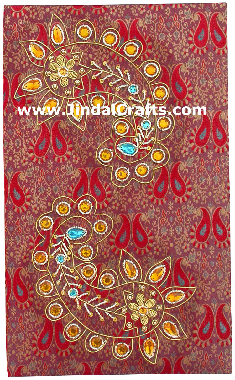 Photo Album Beaded Hand Embroidered Jari Handicraft Art