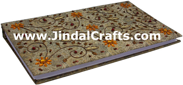 Photo Album Beaded Hand Embroidered Jari Handicraft Art