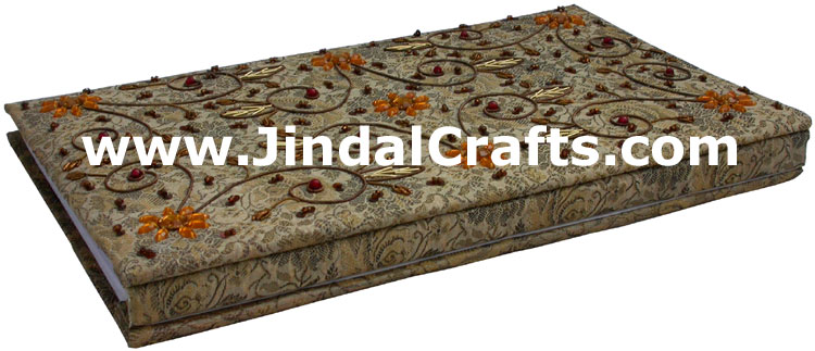 Photo Album Beaded Hand Embroidered Jari Handicraft Art