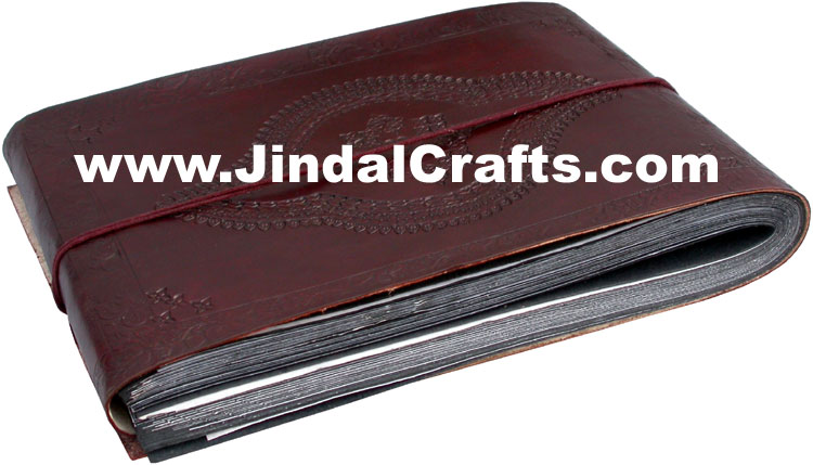Handmade Leather Photo Album Indian Handicrafts Arts Crafts Gift Souvenirs