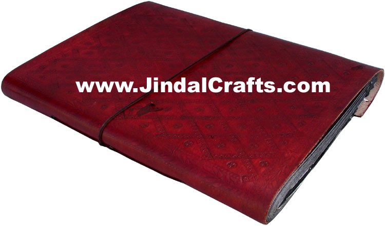 Handmade Leather Photo Album Indian Handicrafts Arts Crafts Gift Souvenirs