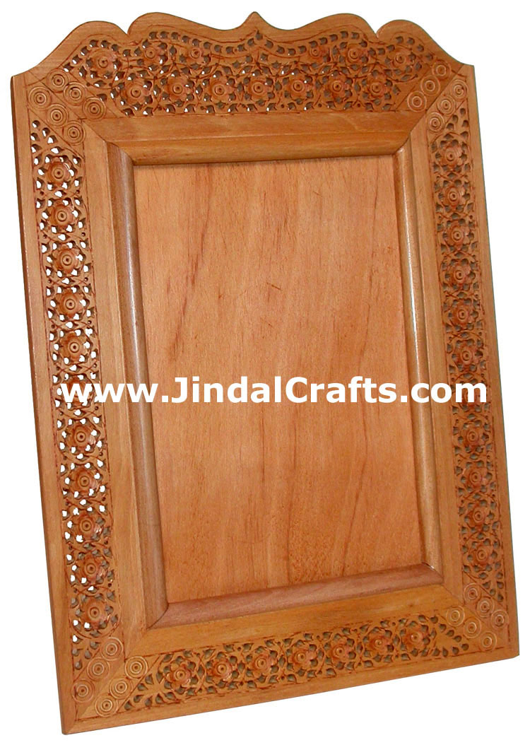 Photo / Mirror Frame  - Handcarved Wooden Indian Art