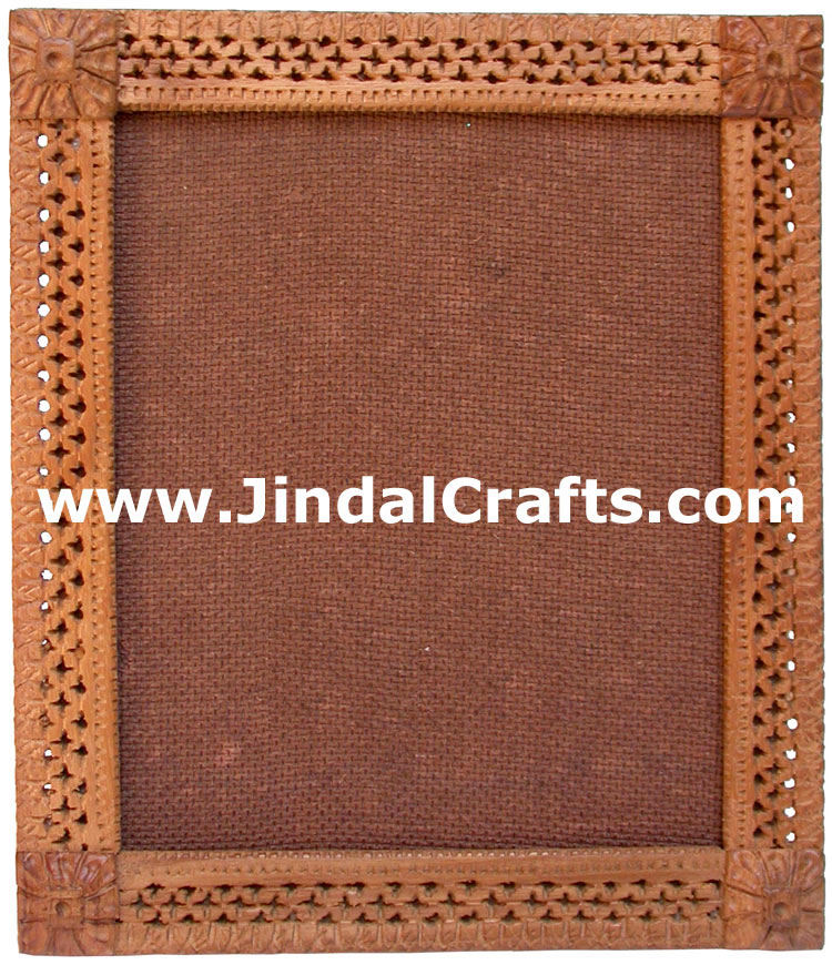 Photo / Mirror Frame  - Handcarved Wooden Indian Art
