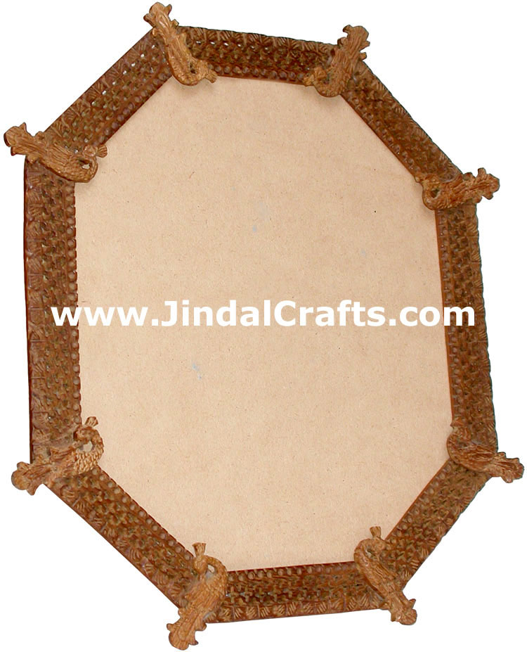 Photo / Mirror Frame  - Handcarved Wooden Indian Art