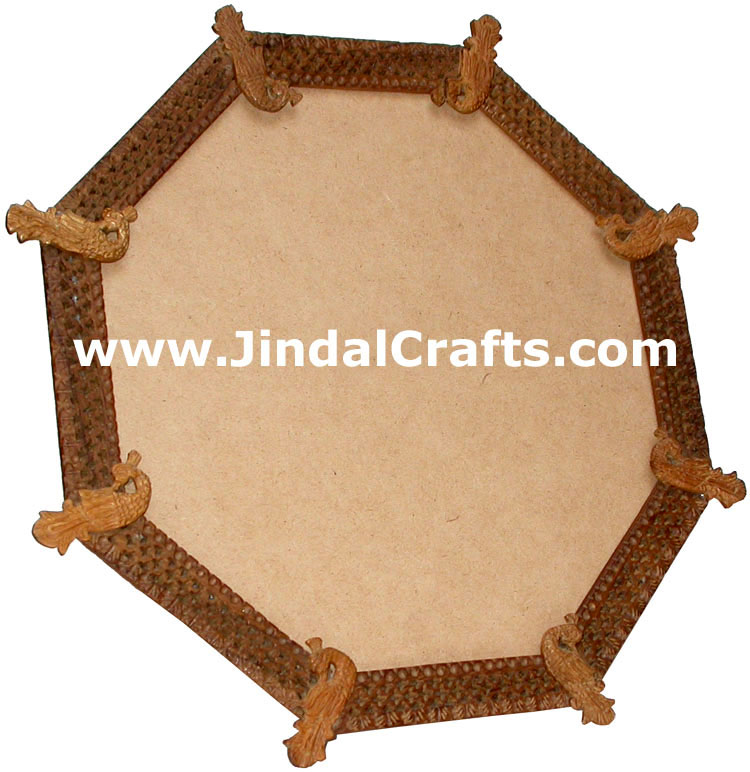 Photo / Mirror Frame  - Handcarved Wooden Indian Art