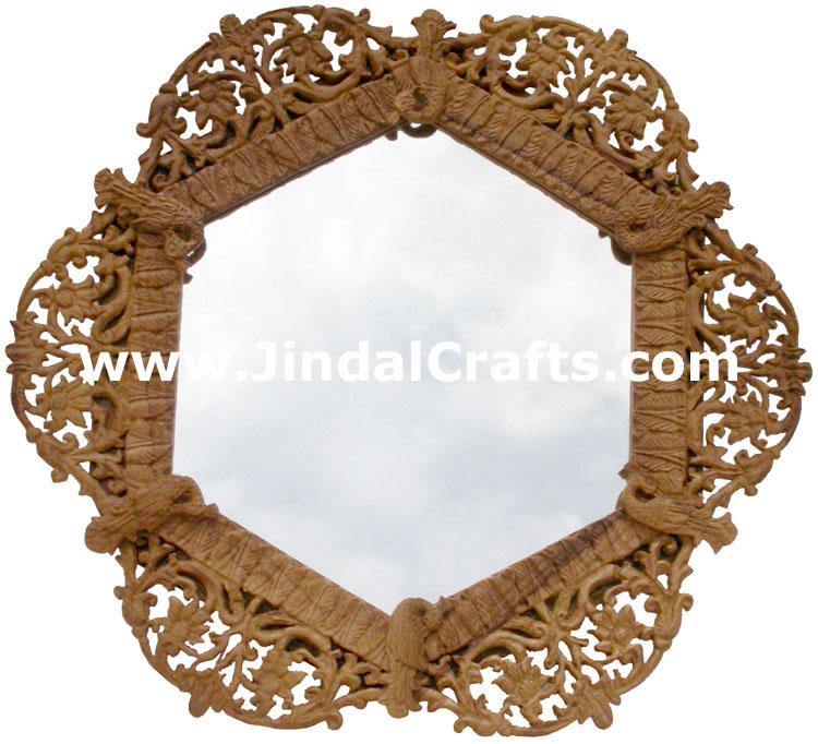 Photo / Mirror Frame  - Handcarved Wooden Indian Art