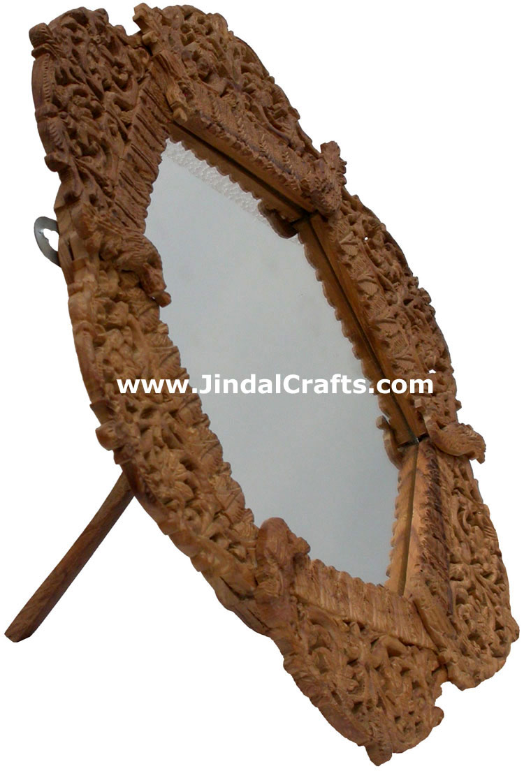 Photo / Mirror Frame  - Handcarved Wooden Indian Art