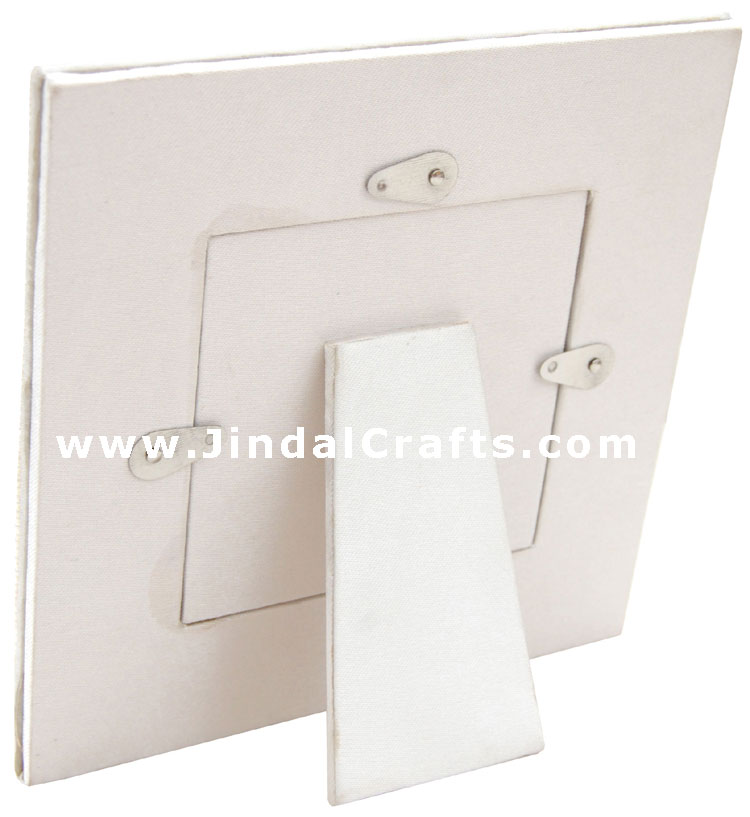 Hand Made Beaded and Embroidered Photo Frame India Art