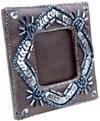 Hand Made Beaded and Embroidered Photo Frame India Art