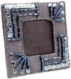 Hand Made Beaded and Embroidered Photo Frame India Art
