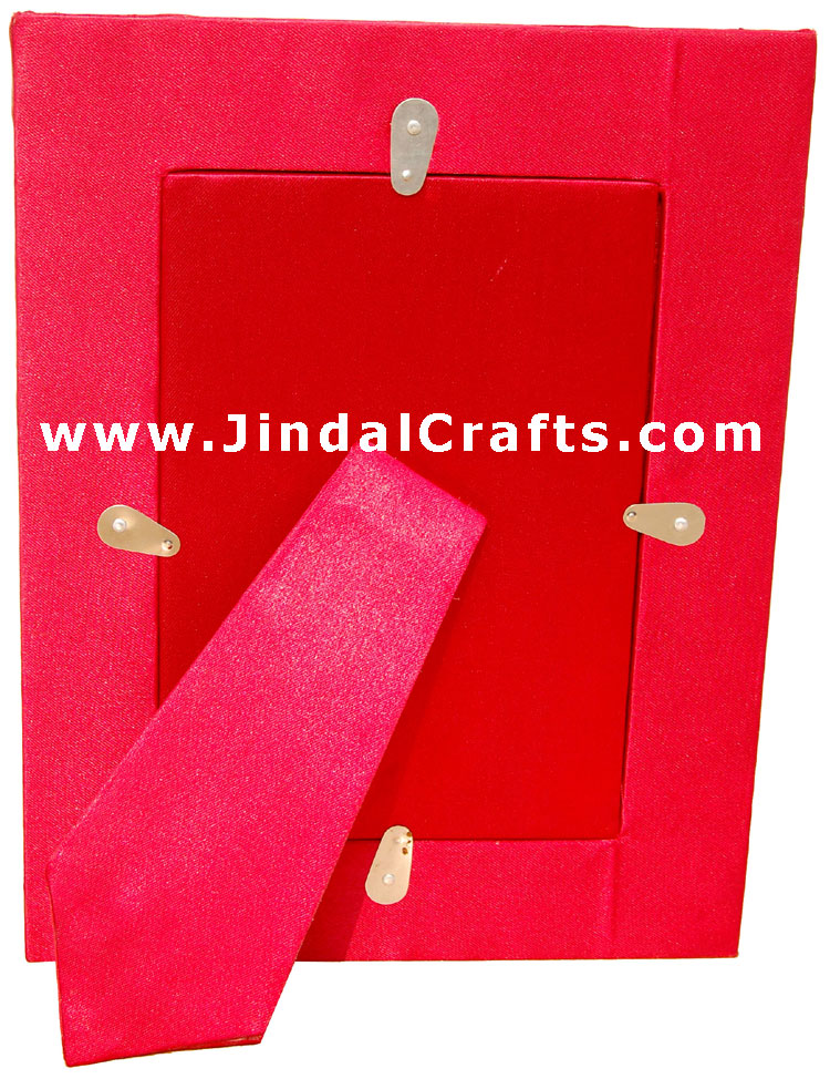 Hand Made Beaded and Embroidered Photo Frame India Art