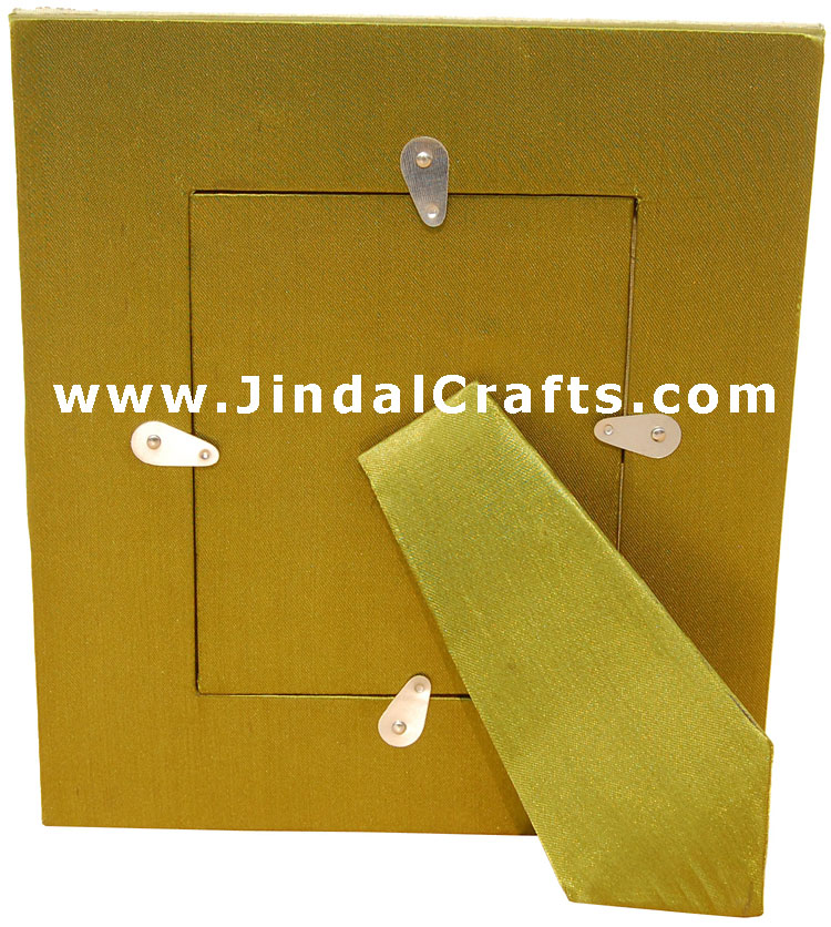 Hand Made Beaded and Embroidered Photo Frame India Art