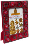 Hand Embroidered Beaded Photo Picture Frame India Art Gift Home Decor Handicraft