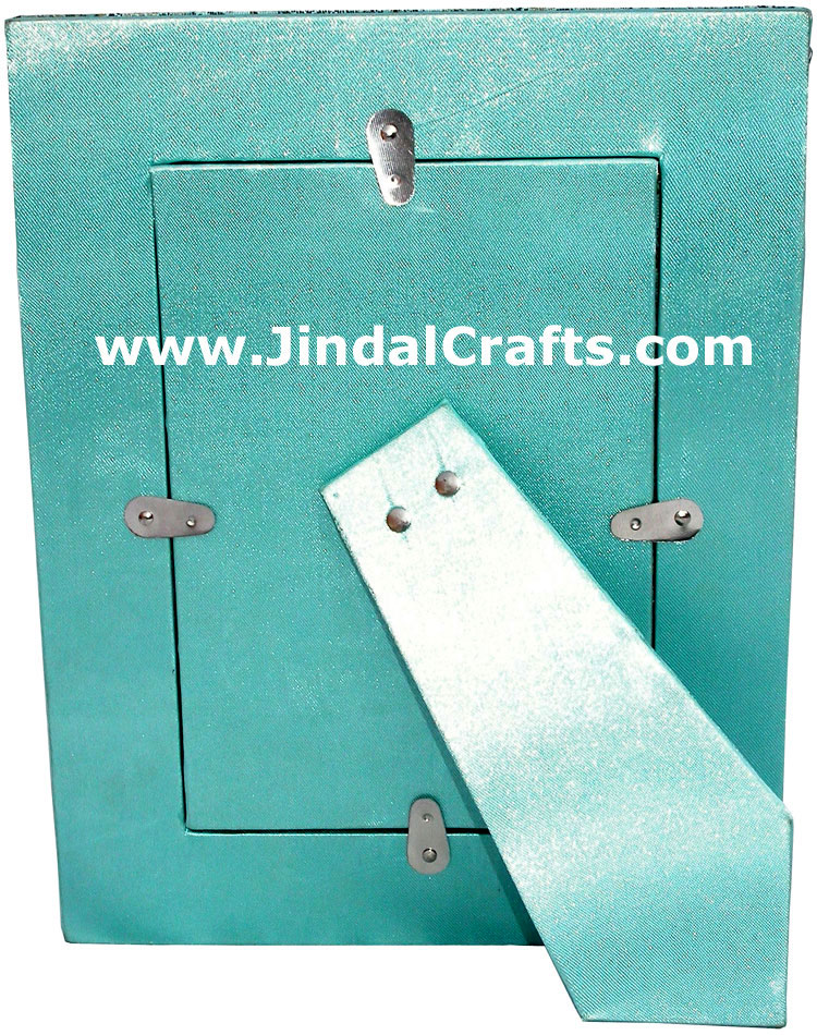 Photo Frame Beaded Hand Embroidered Jari Zari Craft Art