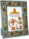 Photo Frame Beaded Hand Embroidered Jari Zari Craft Art