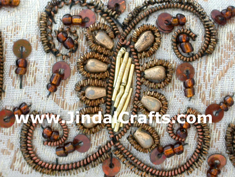 Photo Frame Beaded Hand Embroidered Jari Zari Craft Art