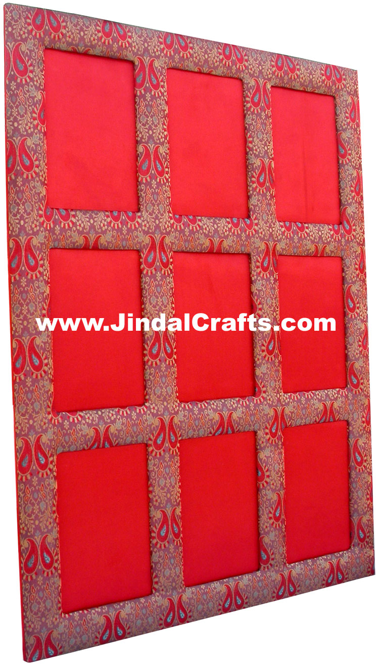 Handmade Family Photos Frame Indian Handicrafts Arts Crafts Gift Souvenirs Red