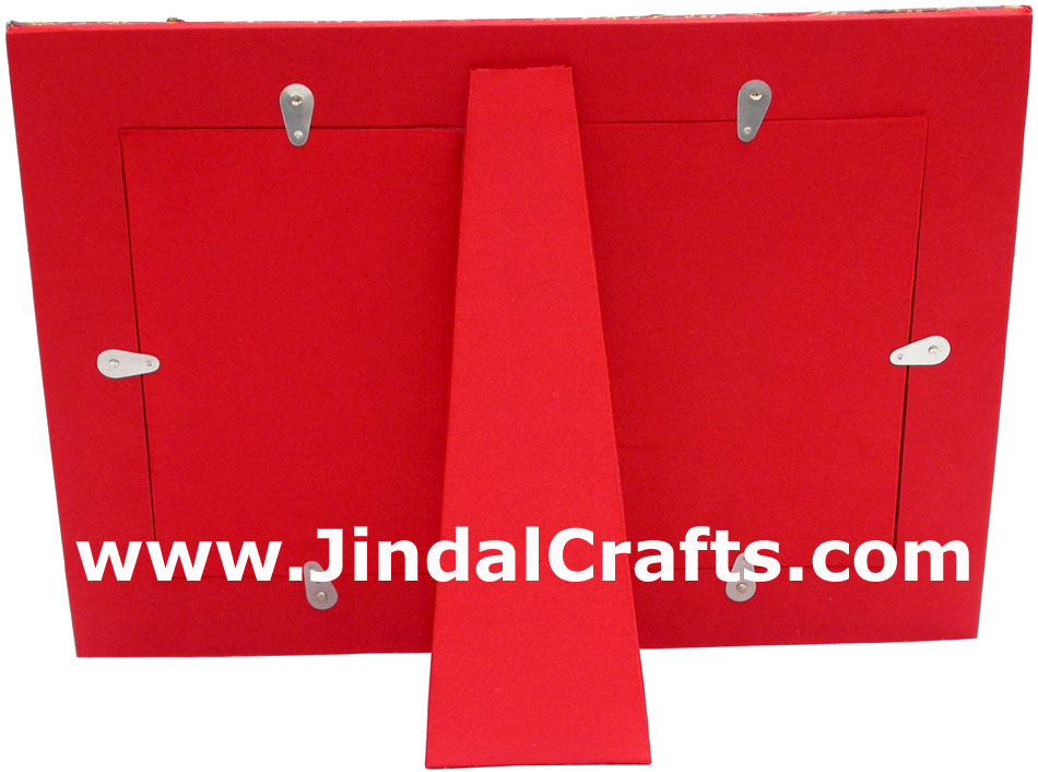 Hand Embroidered Beaded Zari Zardozi Photo Frame Rich Indian Traditional Crafts