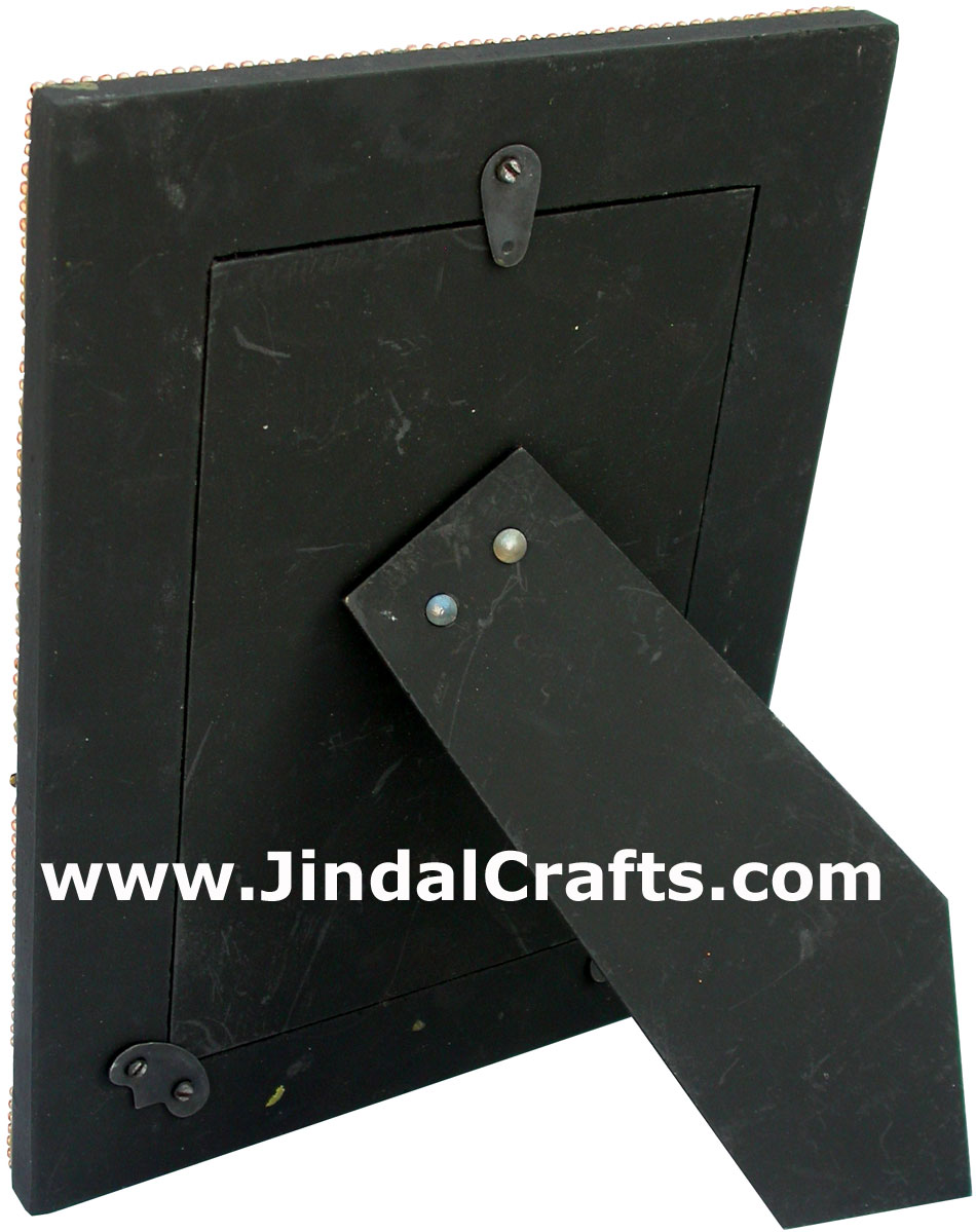 Hand Made Lac Mirror Photo Frame Rich Indian Traditional Crafts Handicrafts Arts