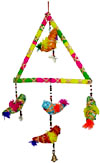 Handmade Traditional Five Birds Triangle Hanging Indian