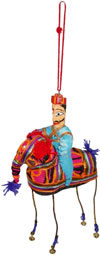 Handmade Traditional Elephant Riding Dancer India Folk