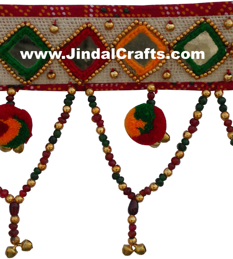 Colourful Handmade Hanging Toran Home Decor Traditional Handicrafts from India