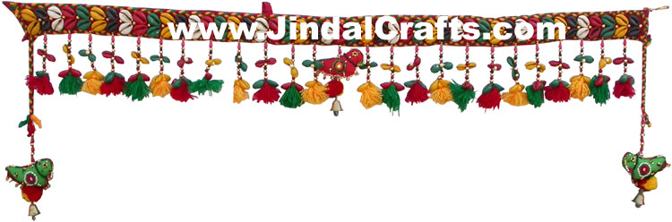 Colourful Handmade Door Hanging Toran Home Decor Traditional Handicrafts India