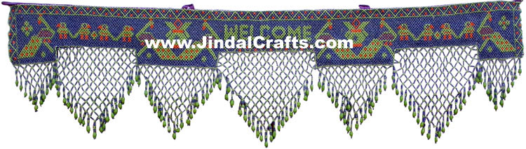 Colourful Handmade Beaded Hanging Toran Home Decor Traditional Handicrafts India